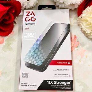 NWT ZAGG Invisible Shield 11X Stronger Screen Protector For iPhone 16 Pro Max